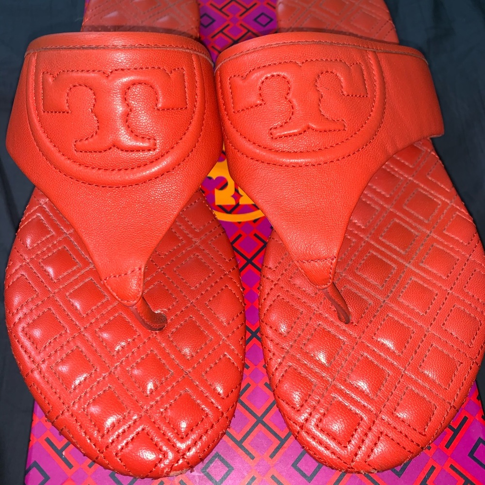 Leather Tory Burch sandals